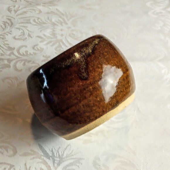 Brown Glazed Stoneware Studio Pottery Bowl - Picture 4 of 4